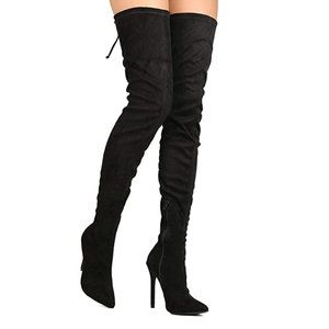 Liliana "Gisele" Thigh High Heel Boots